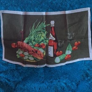 Vintage dish towel/ tea hand towel New